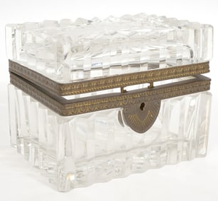 Cut Crystal Bronze Mounted Casket