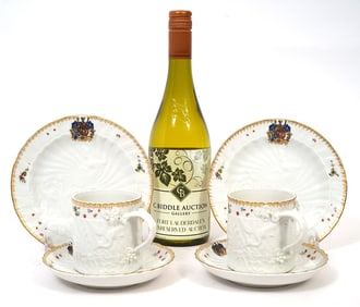 Mottahedeh "Swan" Repro Porcelain 6Pc Group