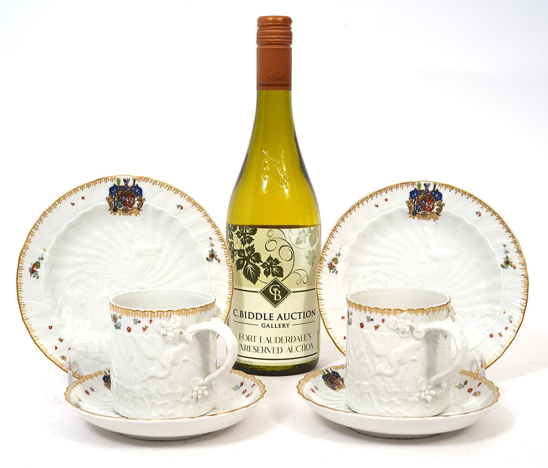 Mottahedeh "Swan" Repro Porcelain 6Pc Group (1 of 8)