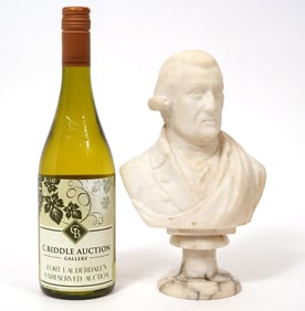 Small White Marble Bust of George Washington