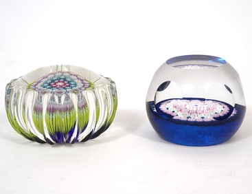 Two Paperweights Perthshire & Whitefriars