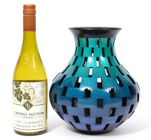 Joel Hunnicut Turned Wood Lattice Vase