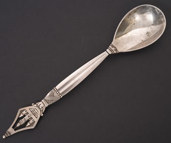 Georg Jensen Sterling 800 Yr Anniversary Spoon