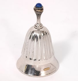 Cartier Sterling Silver Lapis Cabochon Table Bell
