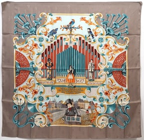 Hermes Silk Scarf 'Grand Apparat' by Eudel