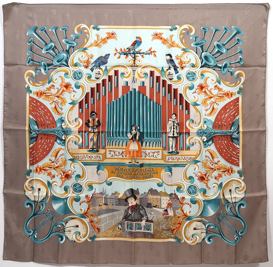 Hermes Silk Scarf 'Grand Apparat' by Eudel (1 of 6)