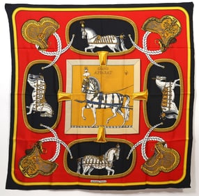 Hermes Scarf 'Orgauphone et Autres Mécaniques'
