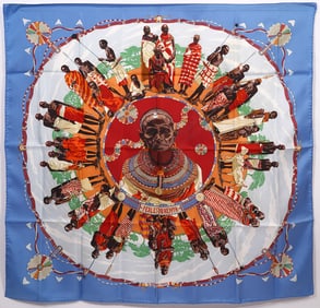 Hermes 'Prieres Au Vent' Silk Scarf
