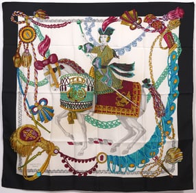 Hermes 'Le Timbalier' Silk Scarf