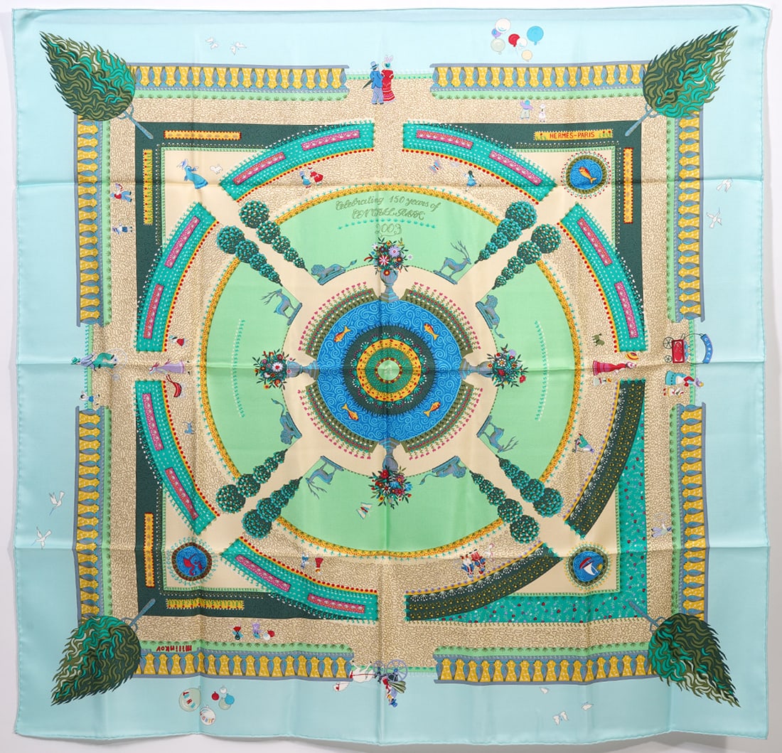 Hermes Silk Scarf Central Park Anniversary (1 of 6)
