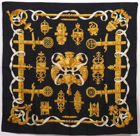 Hermes 'Ferronnerie' Silk Scarf