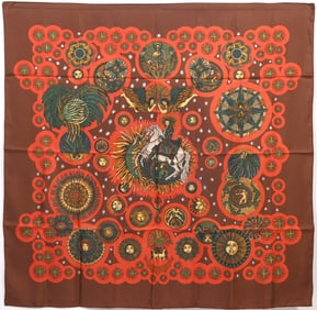 Hermes 'Le Roy Soleil' Silk Scarf