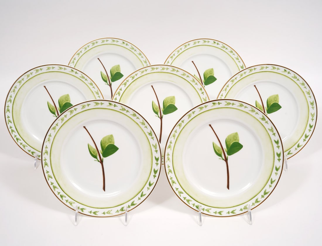 Tortu Raynaud Limoges "Verdures" Plates 7Pcs (1 of 4)