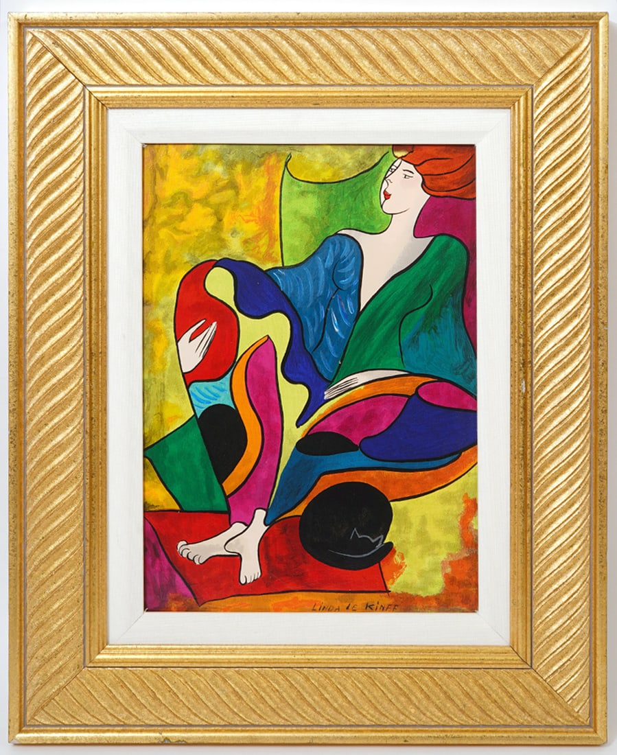 Linda Le Kinff Signed Painting (1 of 6)