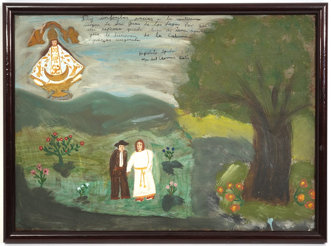 Oil on Board Outdoor Scene With Figures (1 of 6)