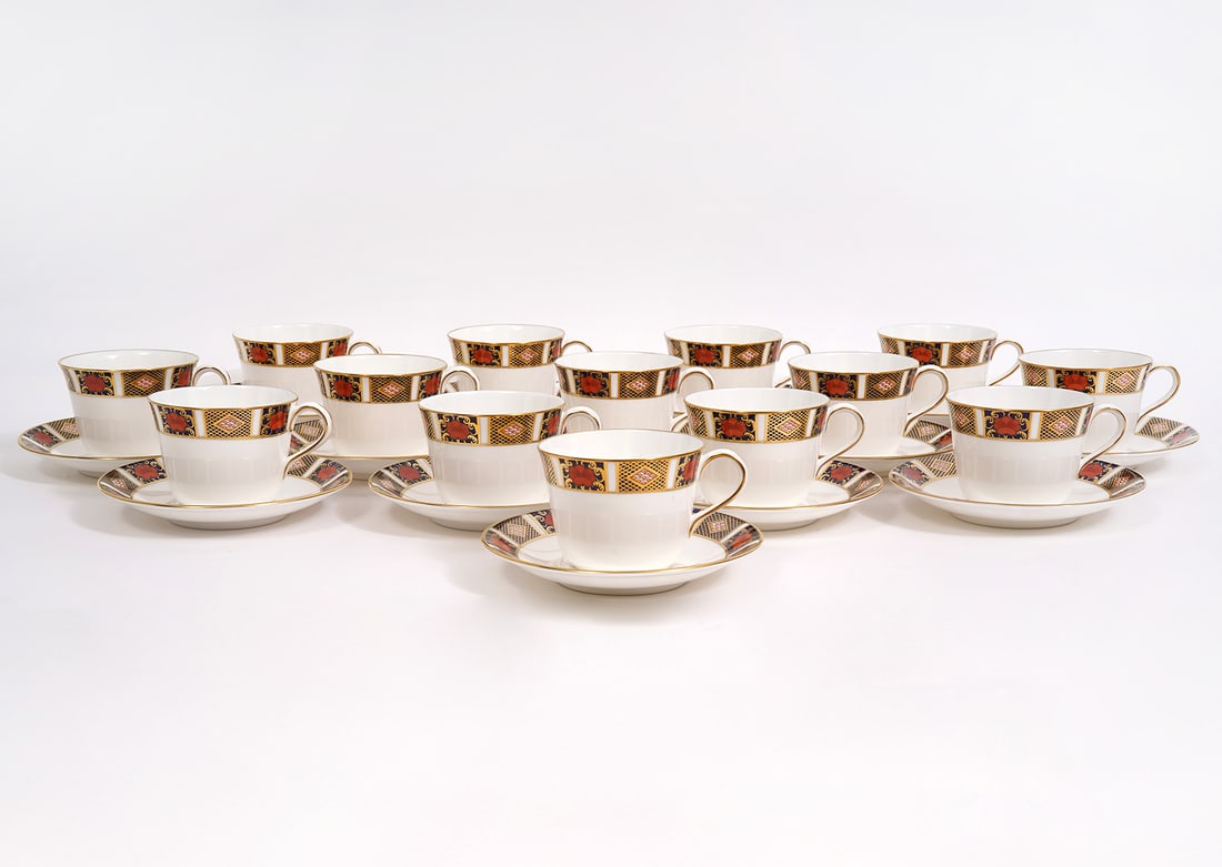 Royal Crown Derby 14 Sets Cups & Saucers (1 of 5)