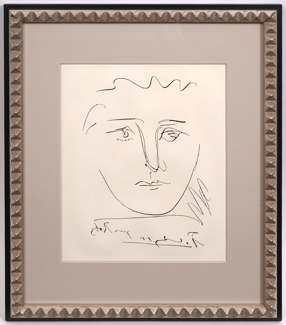 After Pablo Picasso 'Pour Roby' Etching (1 of 3)