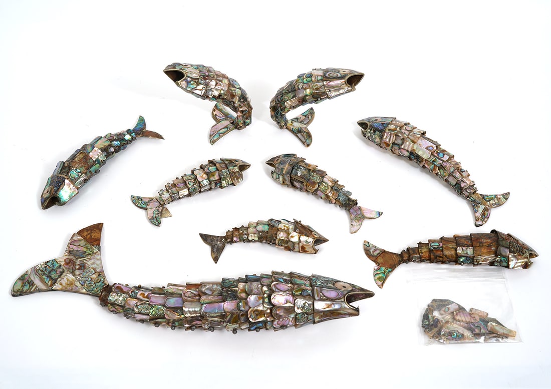 9 Abalone Reticulated Fish Bottle Openers (1 of 7)