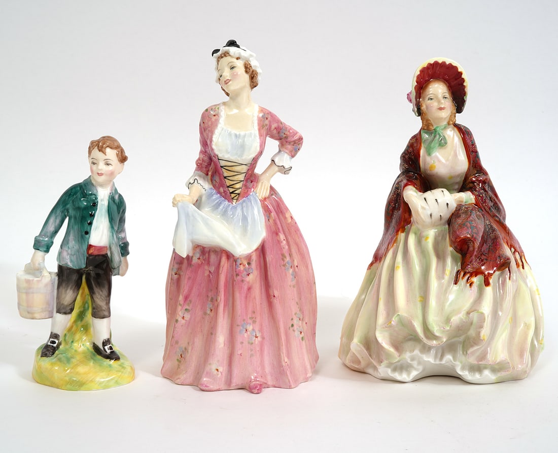 Three Royal Doulton Porcelain Figures (1 of 6)