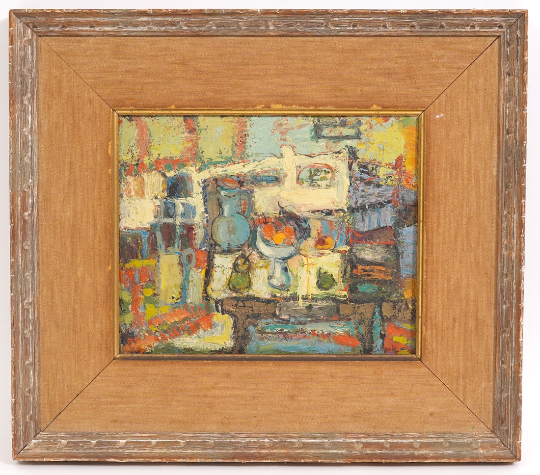 George Rene Sinicki Still Life Oil on Board (1 of 3)