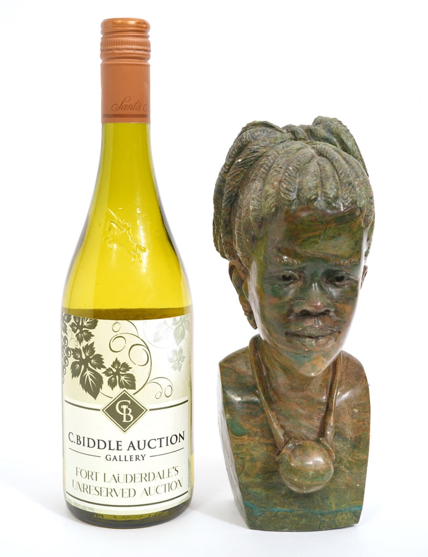 James Tandi South African Zulu Tribal Verdite Bust (1 of 7)