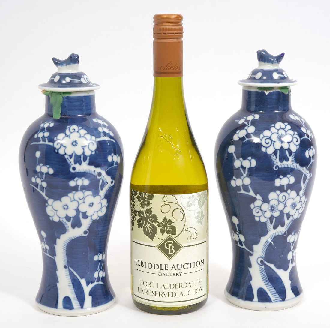 Pr. Chinese Blue & White Porcelain Ginger Jars (1 of 12)