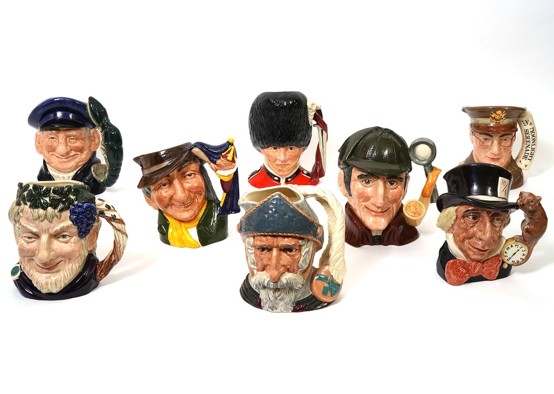 Group of Eight Royal Doulton Character Toby Mugs (1 of 14)