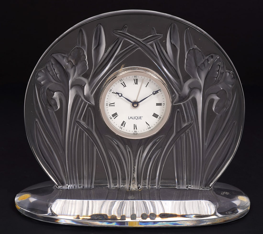 Lalique Iris Crystal Clock (1 of 5)