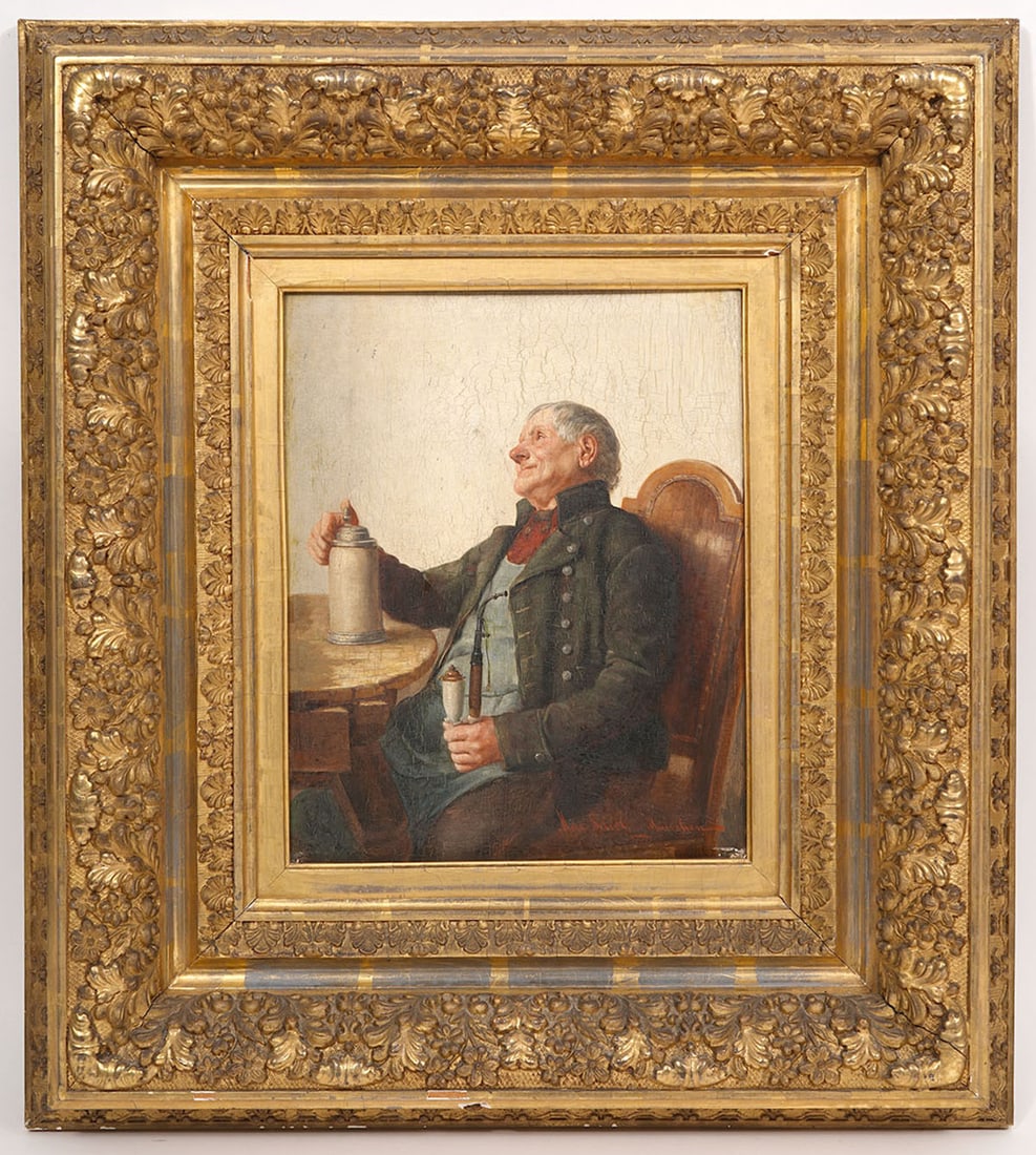 Max Scholz Gentleman with Tankard & Pipe O/B (1 of 6)