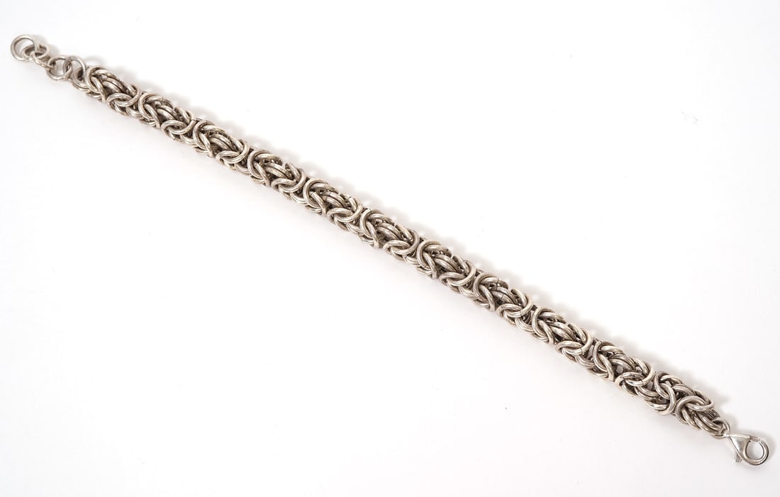 Sterling Silver Chain Link Bracelet 7.5" (1 of 5)