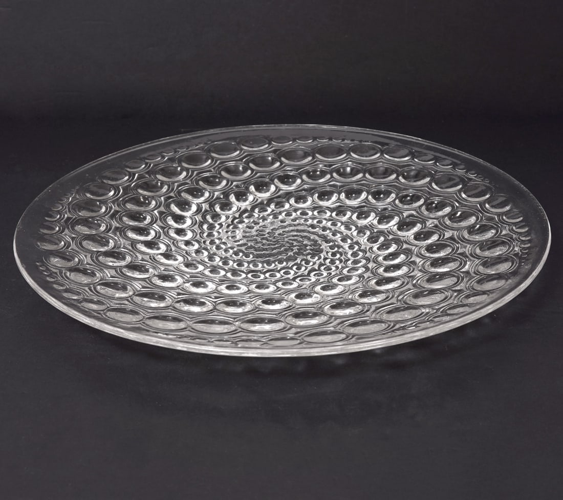R. Lalique 'Volutes' Crystal Plate (1 of 5)