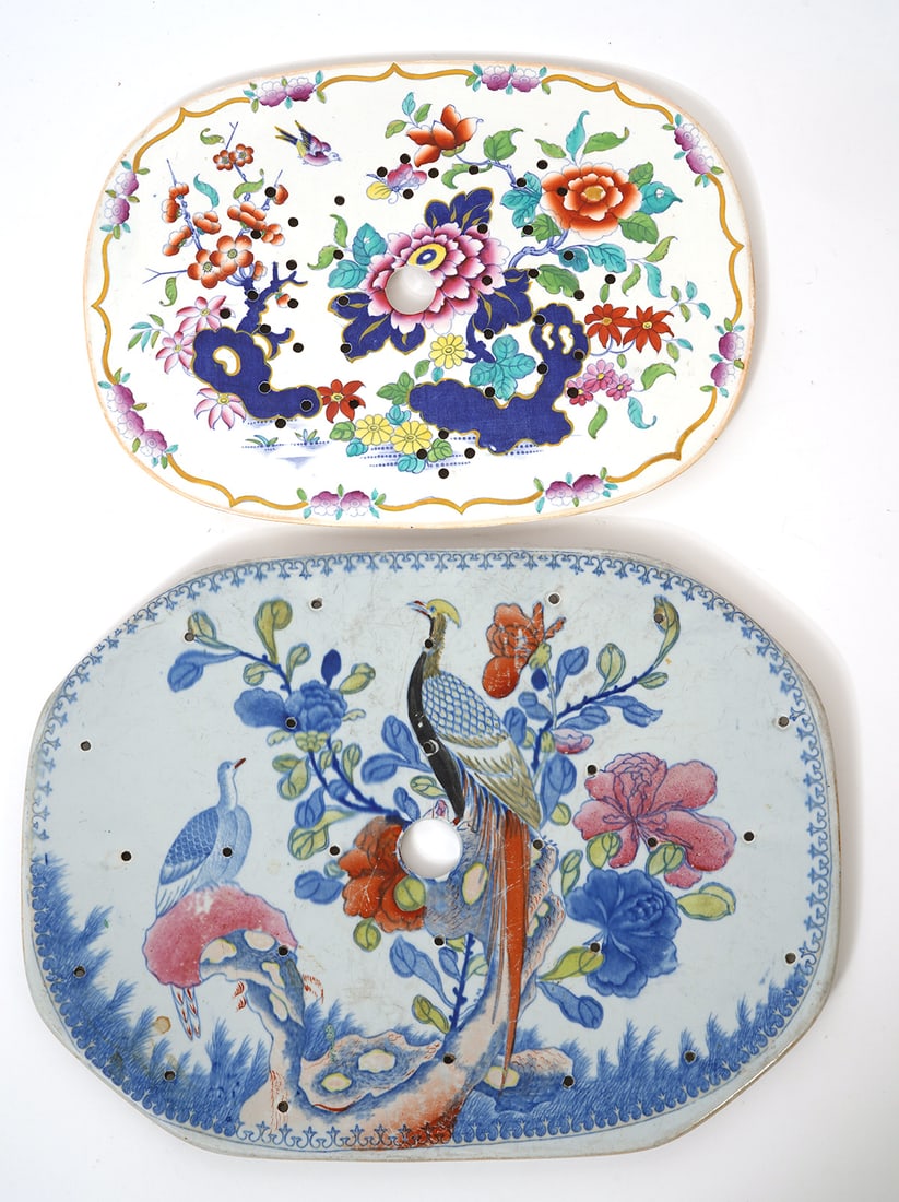 Two Oriental-Style Porcelain Flower Frogs (1 of 8)