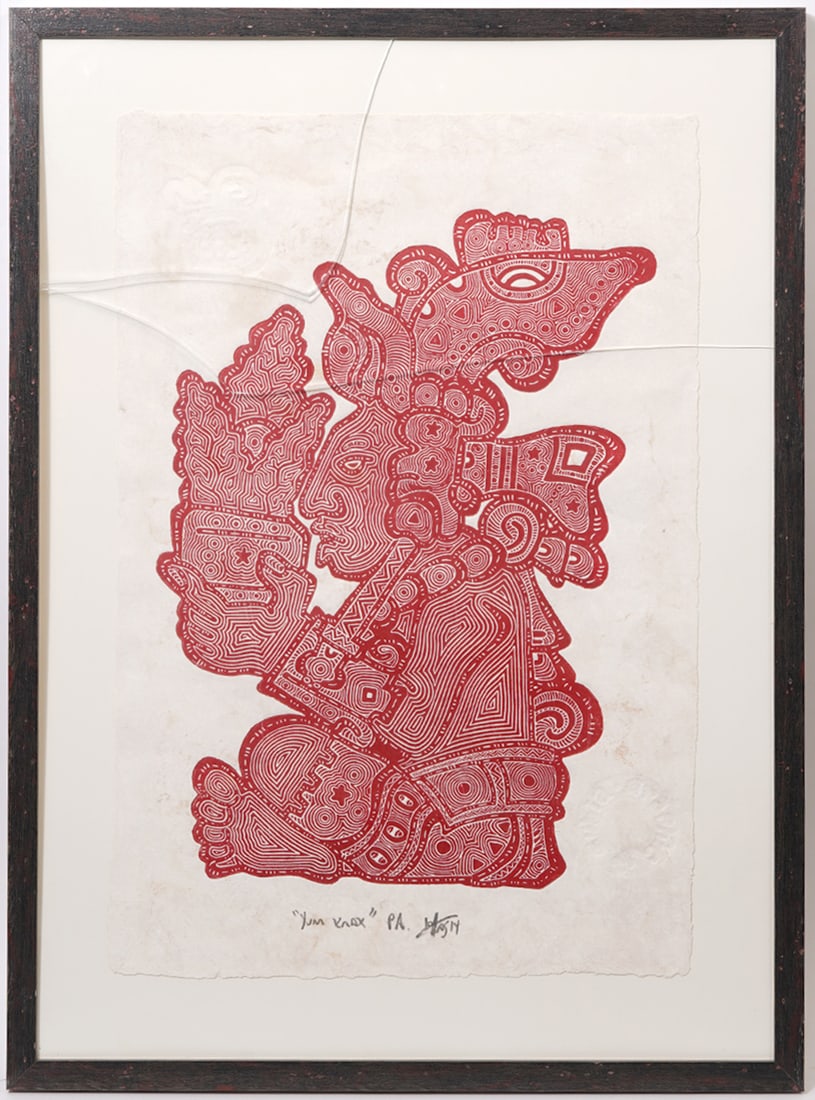Felipe Espinoza "Yum Kaax" Linocut Print (1 of 6)