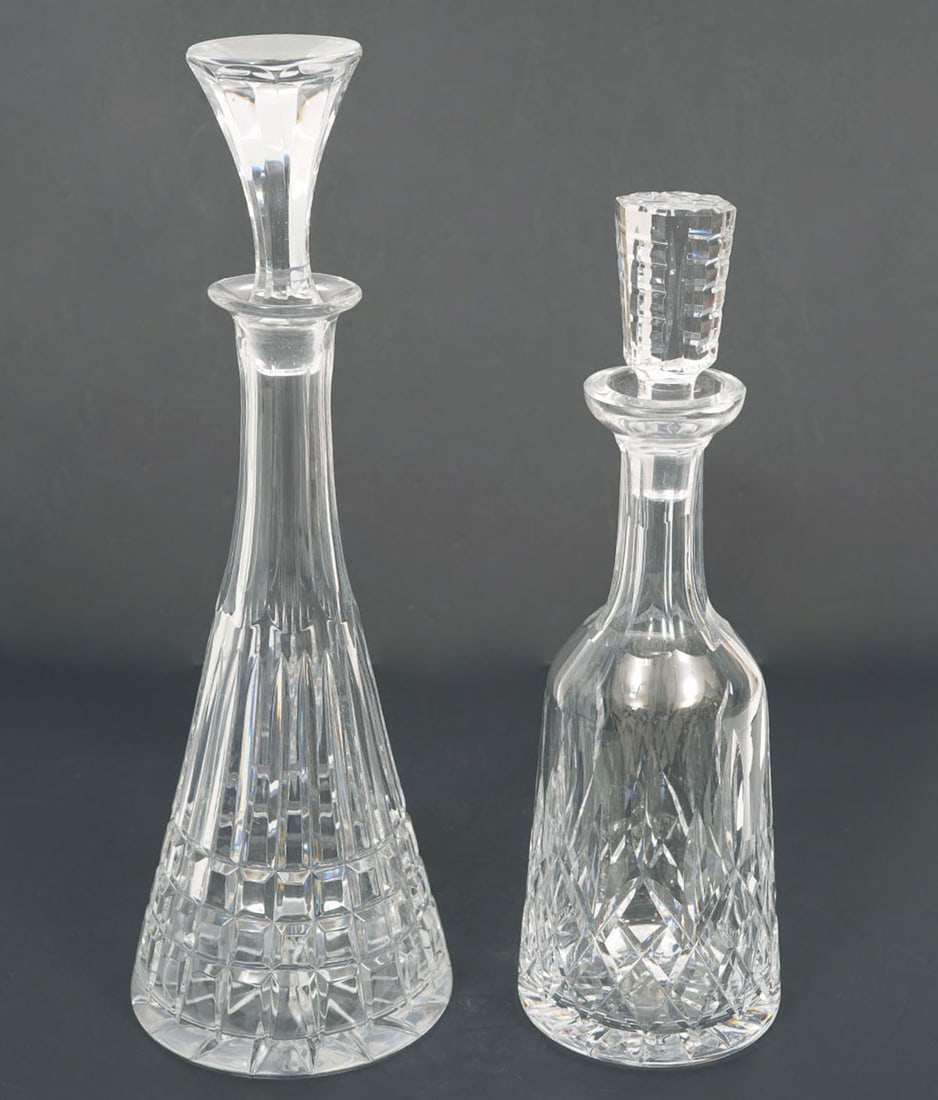 Two Crystal Decanters Waterford & Cescki (1 of 10)