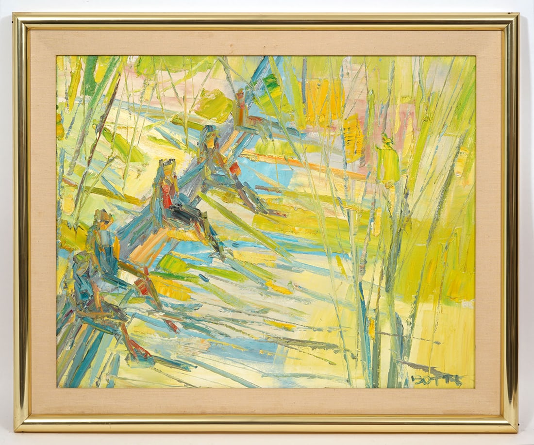 Italo Botti Signed Impasto Painting (1 of 5)