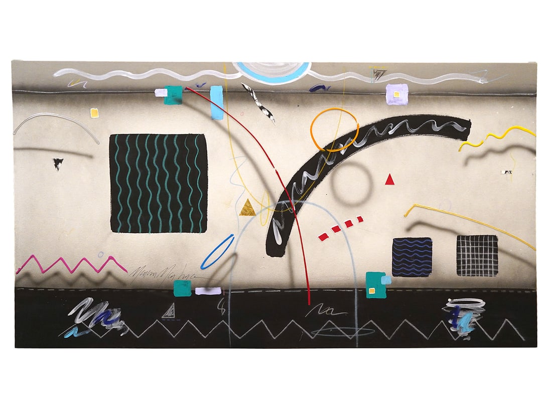 Marvin Marksman Large Abstract Painting (1 of 7)