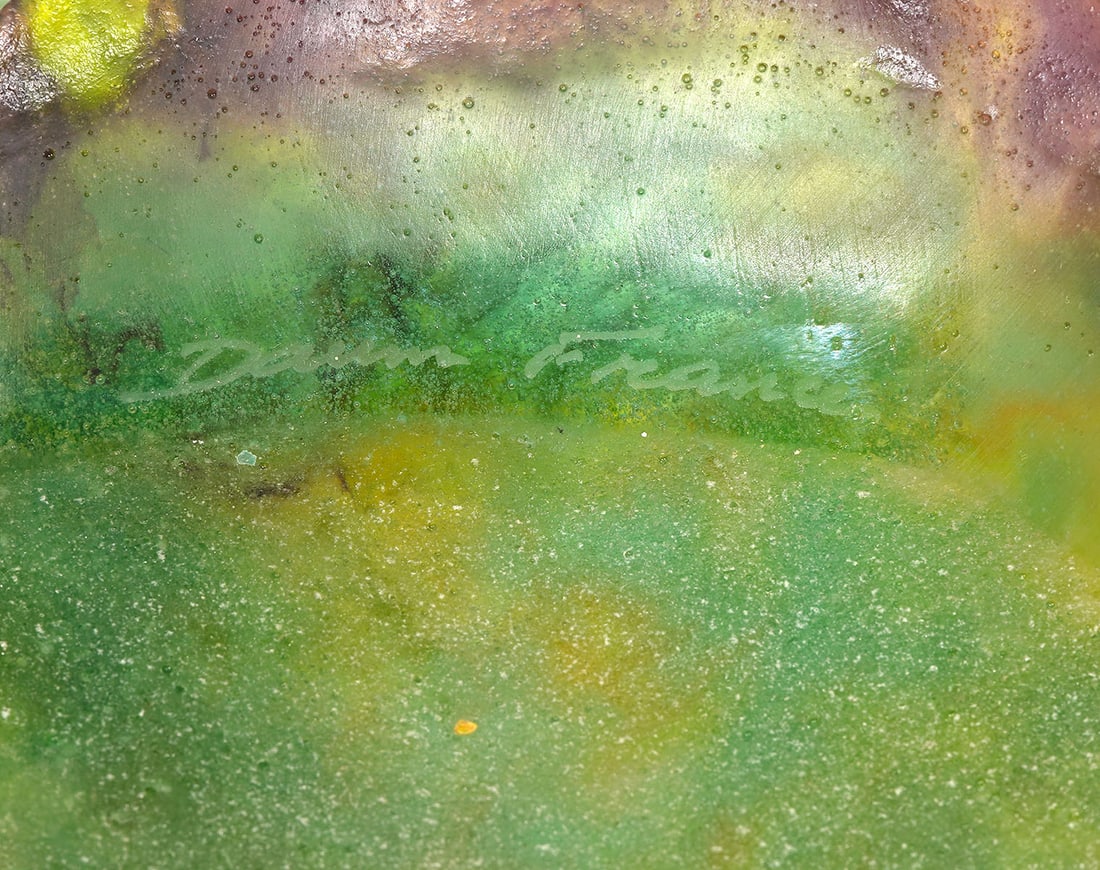 Daum French Pate-de-Verre Frog Compote - 10