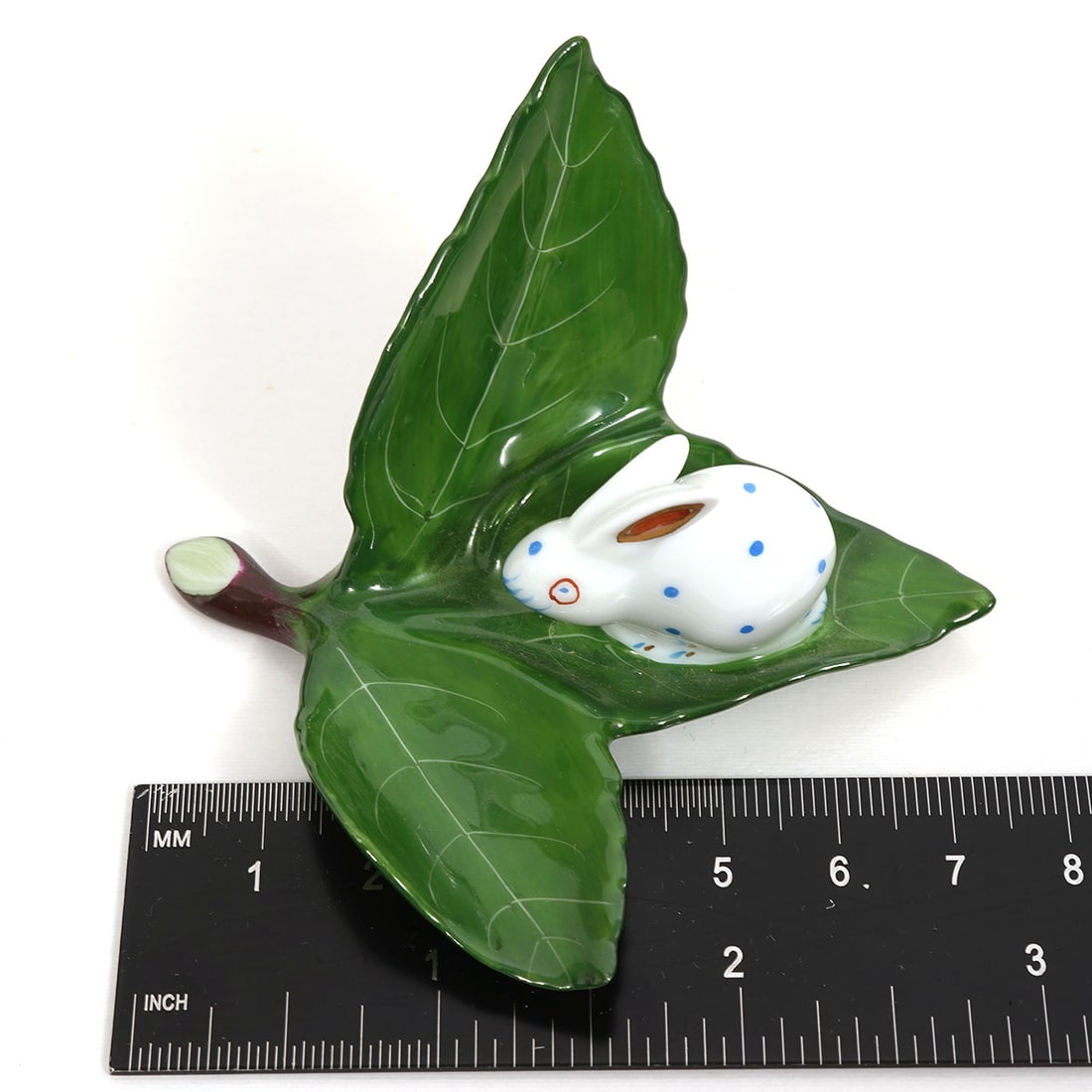 7 Herend Hand Painted Rabbit Card Holders - 5