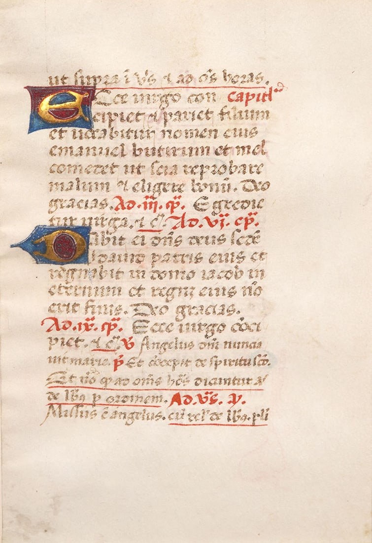 Early Antique Illuminated Framed Manuscript - 2