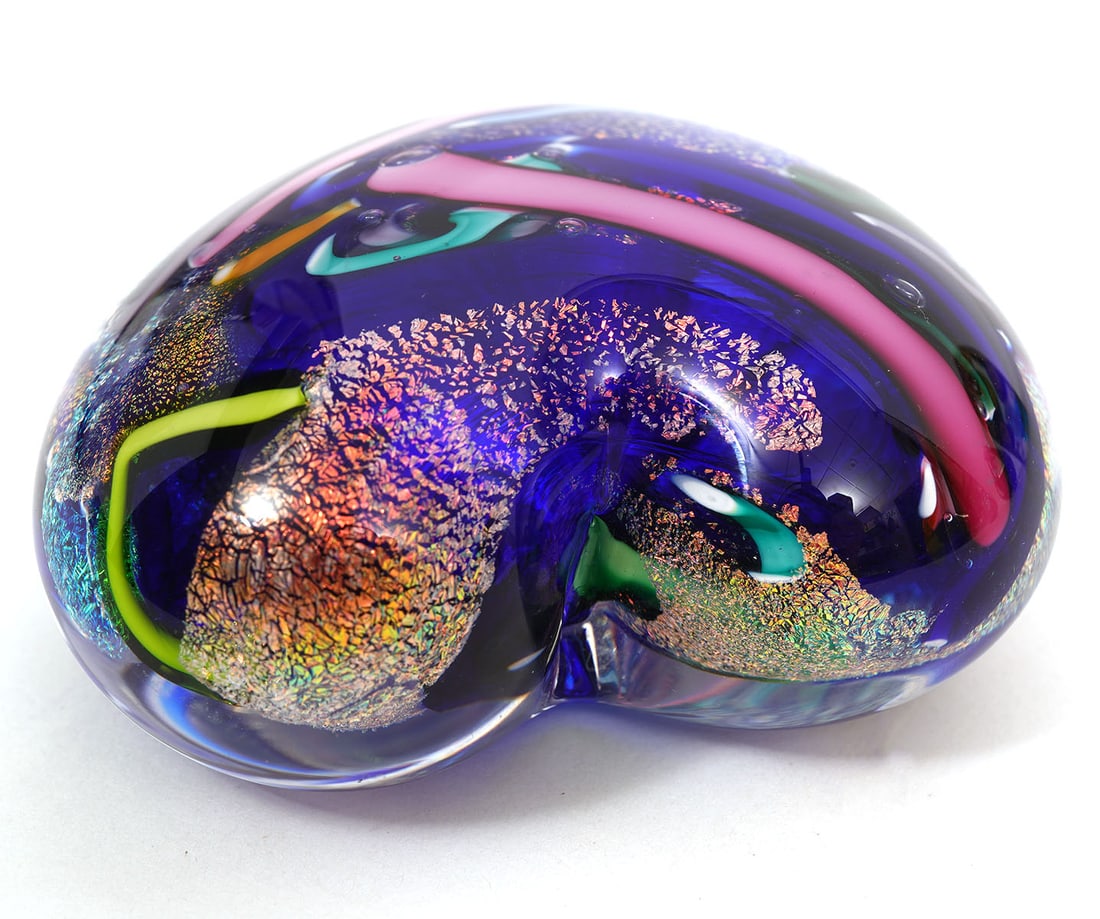 Four Assorted Art Glass Paperweights - 12