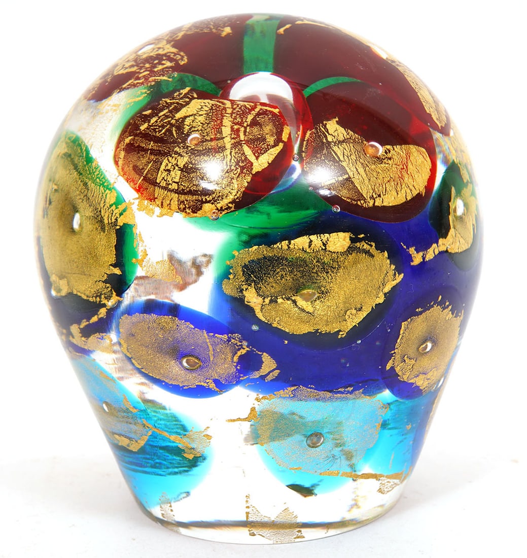 Four Assorted Art Glass Paperweights - 7