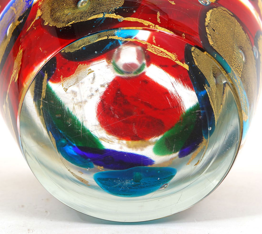 Four Assorted Art Glass Paperweights - 9