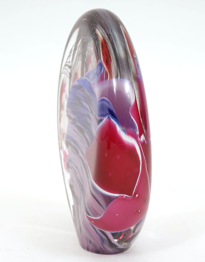 Three Assorted Art Glass Paperweights - 5