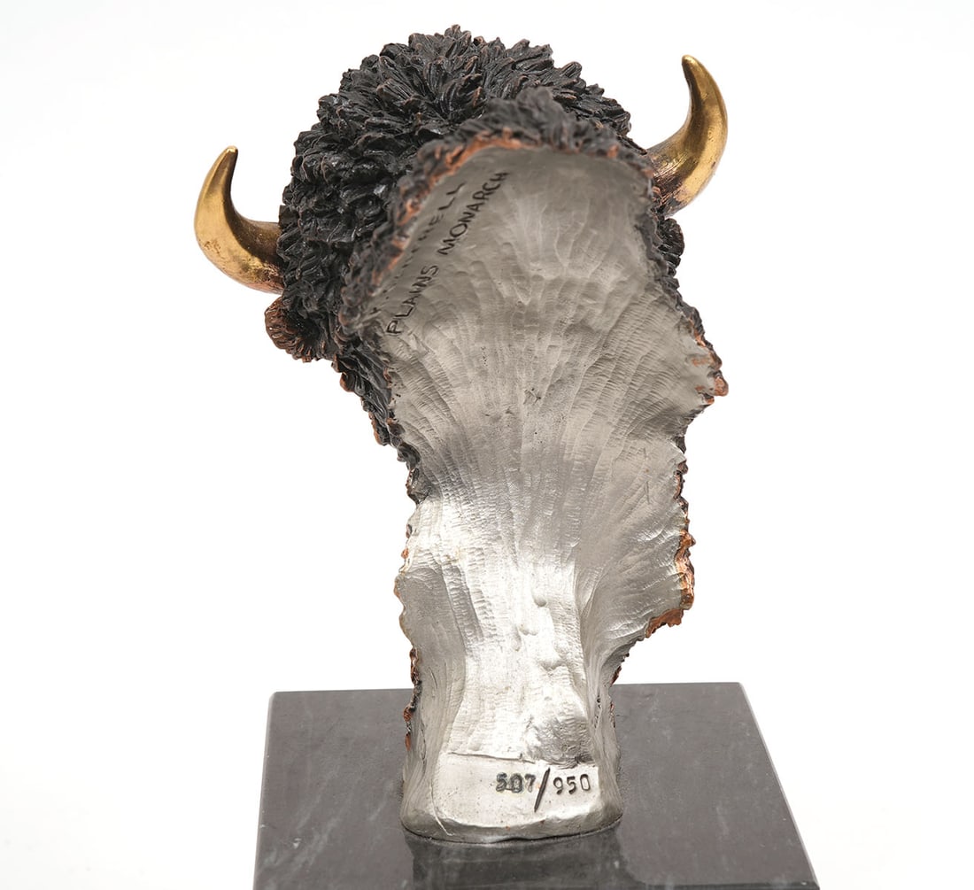 K. Cantrell 'Plains Monarch' Bronze Sculpture - 3