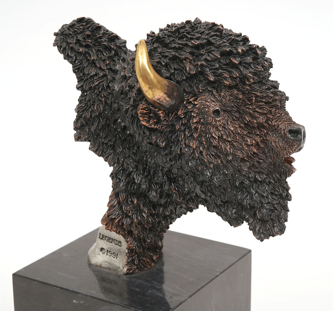 K. Cantrell 'Plains Monarch' Bronze Sculpture - 6