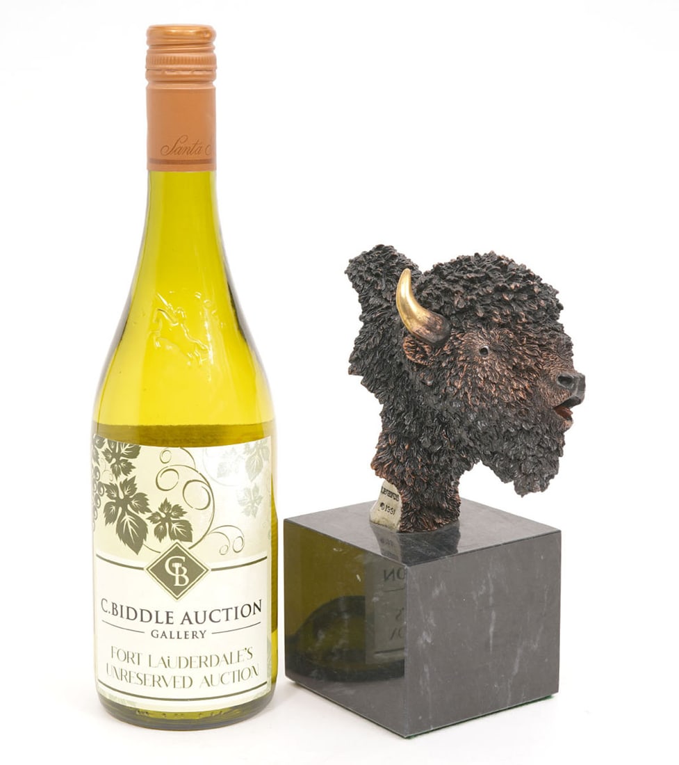 K. Cantrell 'Plains Monarch' Bronze Sculpture - 7