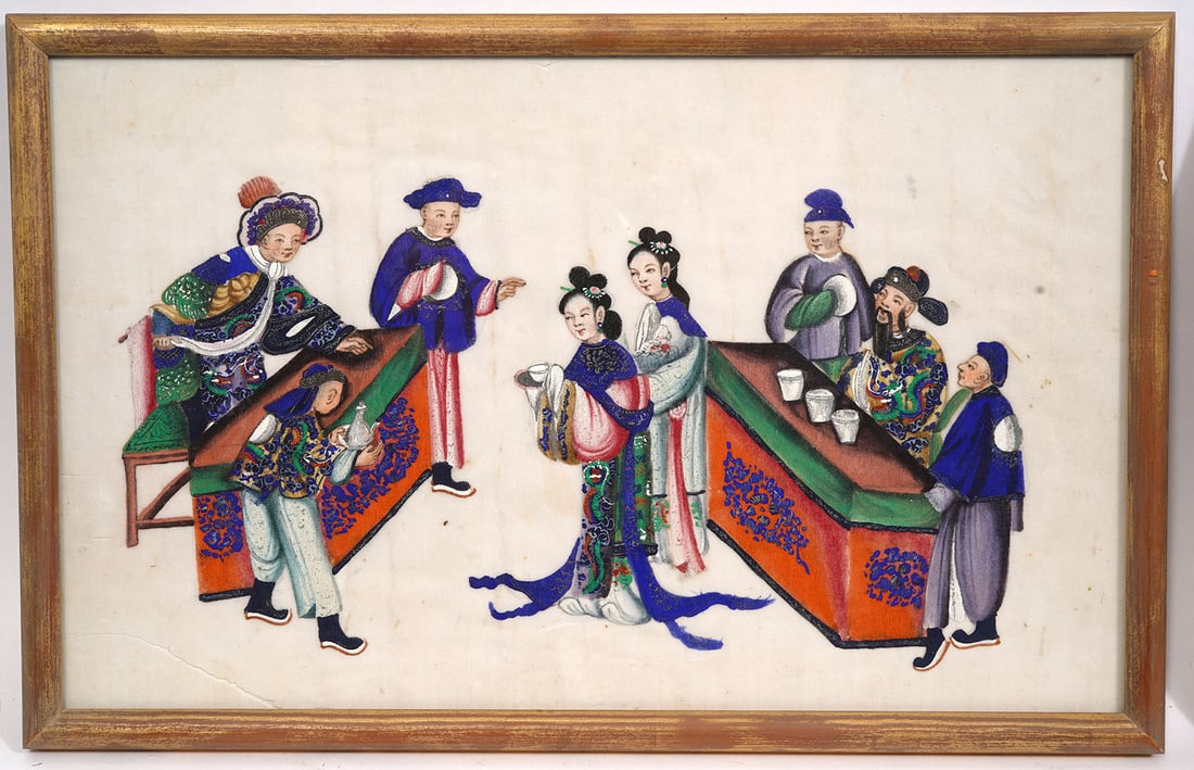 Group of 4 Chinese Gouache on Pith Paintings - 3