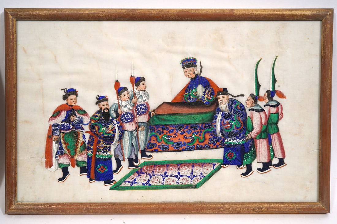 Group of 4 Chinese Gouache on Pith Paintings - 4