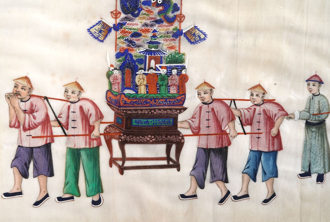 Group of 4 Chinese Gouache on Pith Paintings - 7