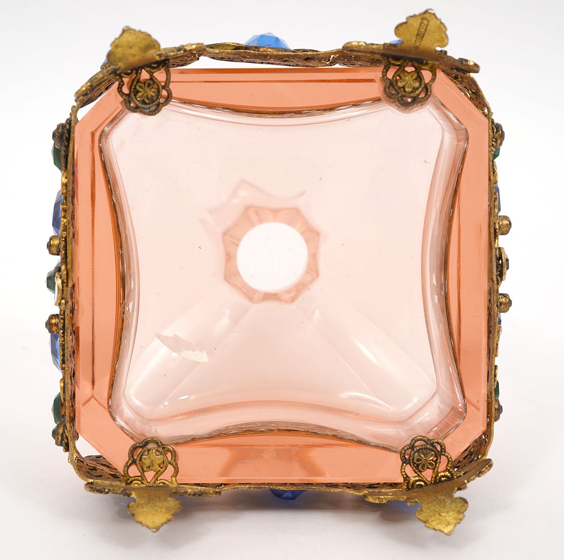 Czech Pink Glass Perfume Bottle Attrib. to Hoffman - 9